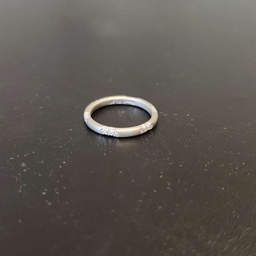 Platinum & diamond ring Like Michael B. Crown Lace